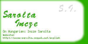 sarolta incze business card